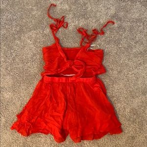 Red romper